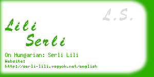 lili serli business card